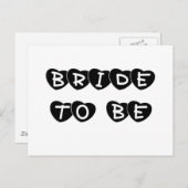 Carte Postale Une mariée de coeur noir (Devant / Derrière)