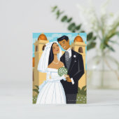Carte Postale Une mariée et une chambre (Debout devant)