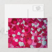 Carte Postale Une mer de coeur festif pour l'amour (Devant / Derrière)