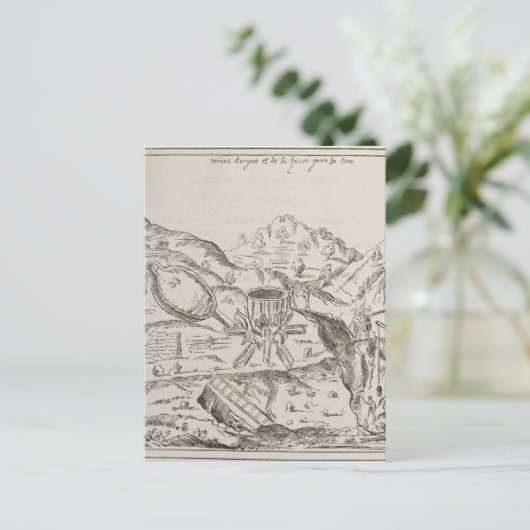 Carte Postale Une mine d'argent (Debout devant)