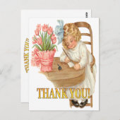 Carte Postale Une note de remerciement pour vous (Devant / Derrière)