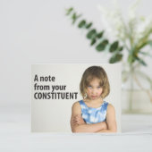 Carte Postale Une note de votre électrice Femmes Mars 10/100 (Debout devant)