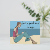 CARTE POSTALE UNE NOTE RAPIDE À DIRE (Debout devant)