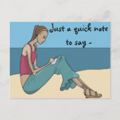 CARTE POSTALE UNE NOTE RAPIDE À DIRE (Devant)