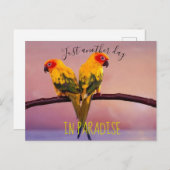 Carte Postale Une nouvelle journée au PARADIS (Devant / Derrière)