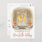 Carte Postale Une nouvelle maison pour les Faire-part de vacance (Devant / Derrière)