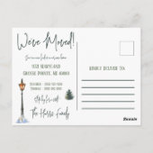 Carte Postale Une nouvelle maison pour les vacances Annonce de d (Dos)