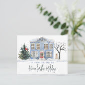 Carte Postale Une nouvelle maison pour les vacances Déménager (Debout devant)