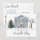 Carte Postale Une nouvelle maison pour les vacances Déménager (Devant / Derrière)