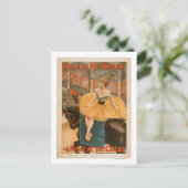 Carte Postale Une nuit à l'affiche de théâtre du cirque (Debout devant)