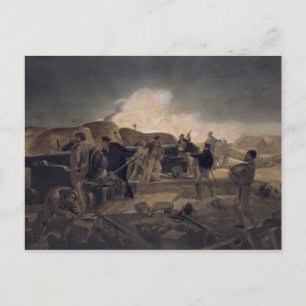 Carte Postale Une nuit chaude dans les batteries, assiette de 'T