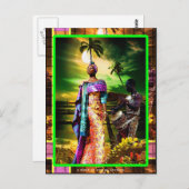 Carte Postale Une nuit de rythme africain (Devant / Derrière)