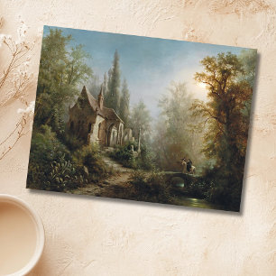 Carte Postale Une nuit illuminée par la Lune au-dessus d'une cha