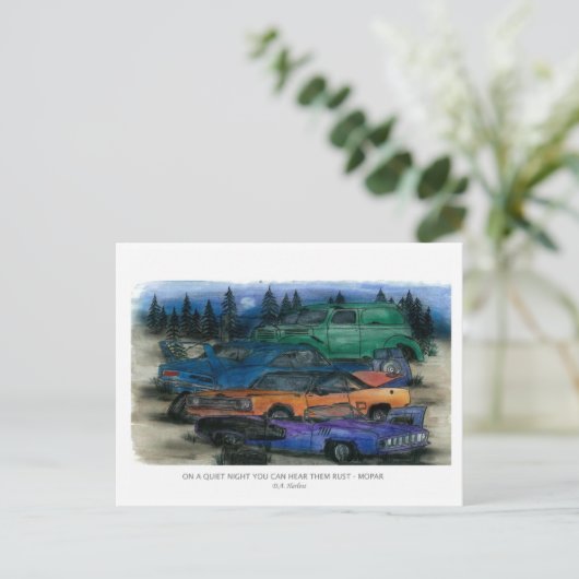 CARTE POSTALE UNE NUIT TRANQUILLE VOUS POUVEZ LES ENTENDRE RUST  (Debout devant)