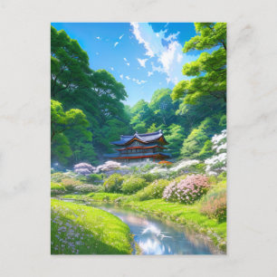 Carte Postale Une oasis au coeur de la forêt
