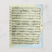 Carte Postale Une page de l'une des deux seules copies (Devant)