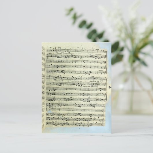 Carte Postale Une page de l'une des deux seules copies (Debout devant)