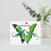 Carte Postale Une paire de dragons (Debout devant)
