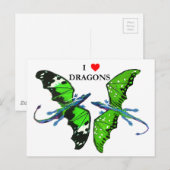 Carte Postale Une paire de dragons (Devant / Derrière)
