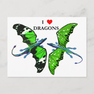 Carte Postale Une paire de dragons