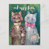 Carte Postale Une paire heureuse | Louis Wain | (Devant)