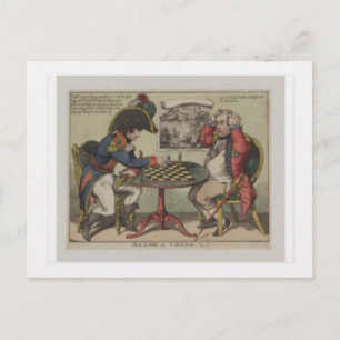 Carte Postale Une partie d'échecs