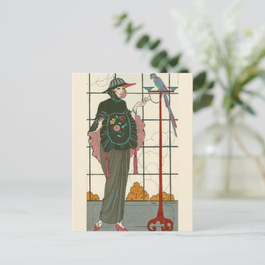 Carte Postale Une passoire brodée par George Barbier (Debout devant)