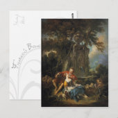 Carte Postale Une pastorale d'automne - François Boucher (Devant / Derrière)
