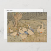 Carte Postale Une patte de canards (Devant / Derrière)