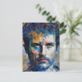 Carte Postale Une peinture générée par l'IA humaine (Debout devant)