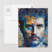 Carte Postale Une peinture générée par l'IA humaine (Devant / Derrière)