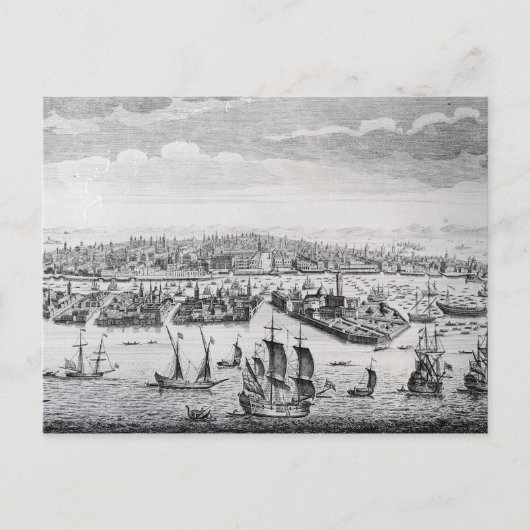 Carte Postale Une perspective de la ville de Venise (Devant)