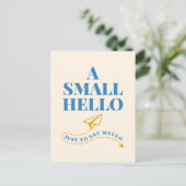 Carte Postale Une petite conception de typographie ludique de bo (Debout devant)