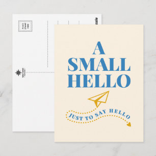 Carte Postale Une petite conception de typographie ludique de bo