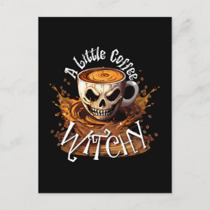Carte Postale Une Petite Sorcière du Café