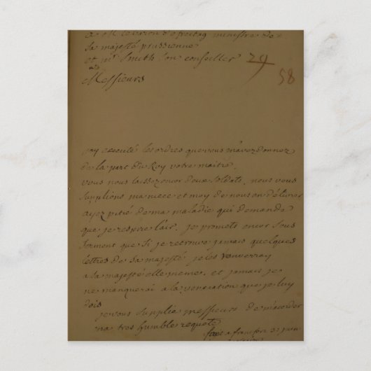 Carte Postale Une pétition doit être libérée de prison (Devant)