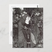 Carte Postale Une pièce de nuit par Aubrey Beardsley Postcard (Devant / Derrière)