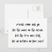 Carte Postale "Une pieuvre sur votre visage" (Devant / Derrière)