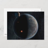 Carte Postale Une Planète Comme La Terre Riche En Carbone Et Sèc (Devant / Derrière)
