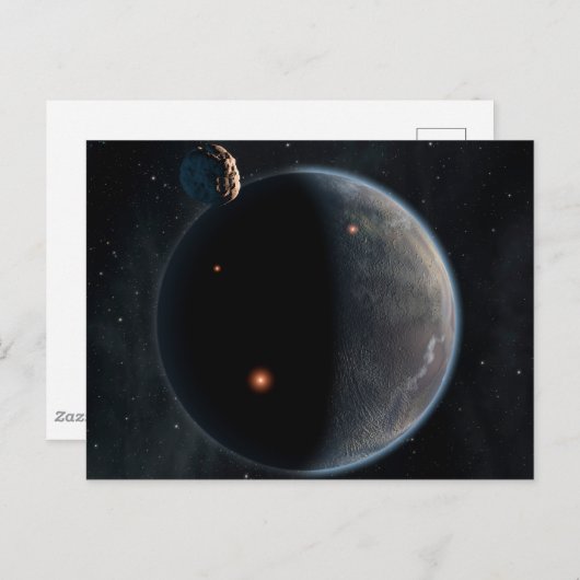 Carte Postale Une Planète Comme La Terre Riche En Carbone Et Sèc (Devant / Derrière)