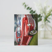 Carte Postale Une Plymouth Special Deluxe Coupe rouge (Debout devant)