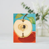 Carte Postale une pomme par jour ...aquarelle (Debout devant)