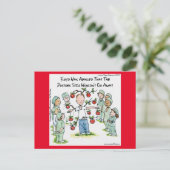 Carte Postale Une pomme par jour Funny Rick Londres Bande dessin (Debout devant)