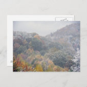 Carte Postale Une première neige à l'automne (Devant / Derrière)