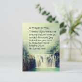 Carte Postale Une Prière Pour Vous Belle Cascade Nature (Debout devant)