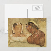 Carte Postale Une princesse et son serviteur (Devant / Derrière)