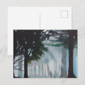 Carte Postale une promenade dans les bois (Devant / Derrière)