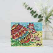 Carte Postale Une Pysanka Surprise L'Art Folle Ukrainien (Debout devant)