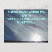 Carte Postale Une question de l'Alien (Devant)