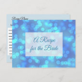 Carte Postale Une recette pour la Mariage mariée Recette Card (Devant / Derrière)